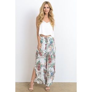 Floral print pants